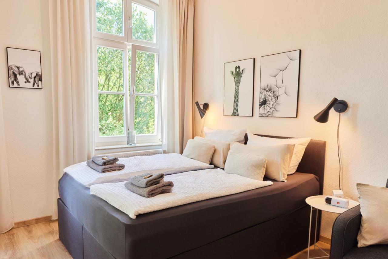 Studio3 Zentral Und Ruhig Mit Parkplatz, 5 Min Z Bali-T Und Gop, Boxspringbett Bad Oeynhausen Eksteriør bilde