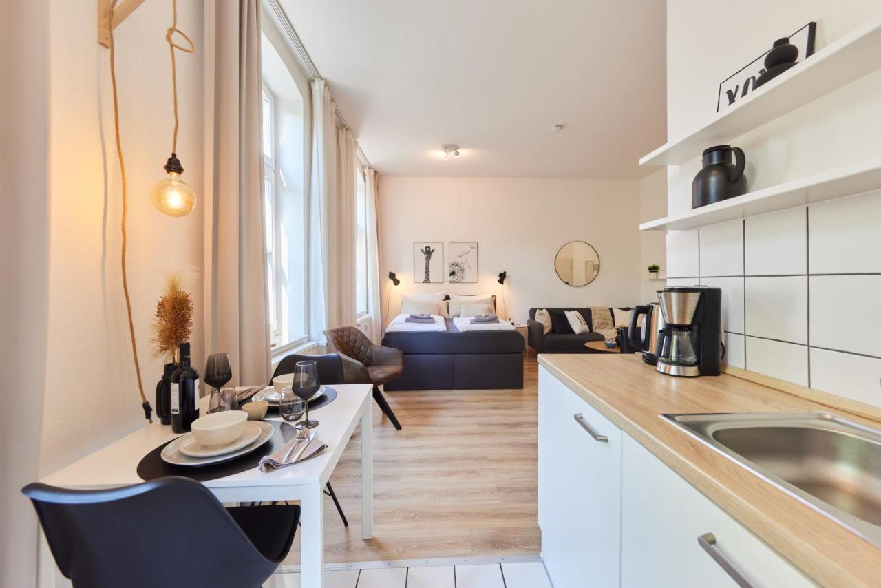 Studio3 Zentral Und Ruhig Mit Parkplatz, 5 Min Z Bali-T Und Gop, Boxspringbett Bad Oeynhausen Eksteriør bilde