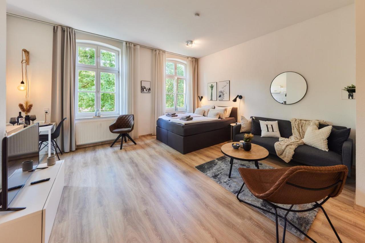 Studio3 Zentral Und Ruhig Mit Parkplatz, 5 Min Z Bali-T Und Gop, Boxspringbett Bad Oeynhausen Eksteriør bilde